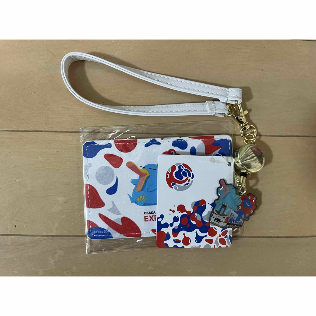 万博限定 ICOCA 合皮パスケース イコちゃん ミャクミャク