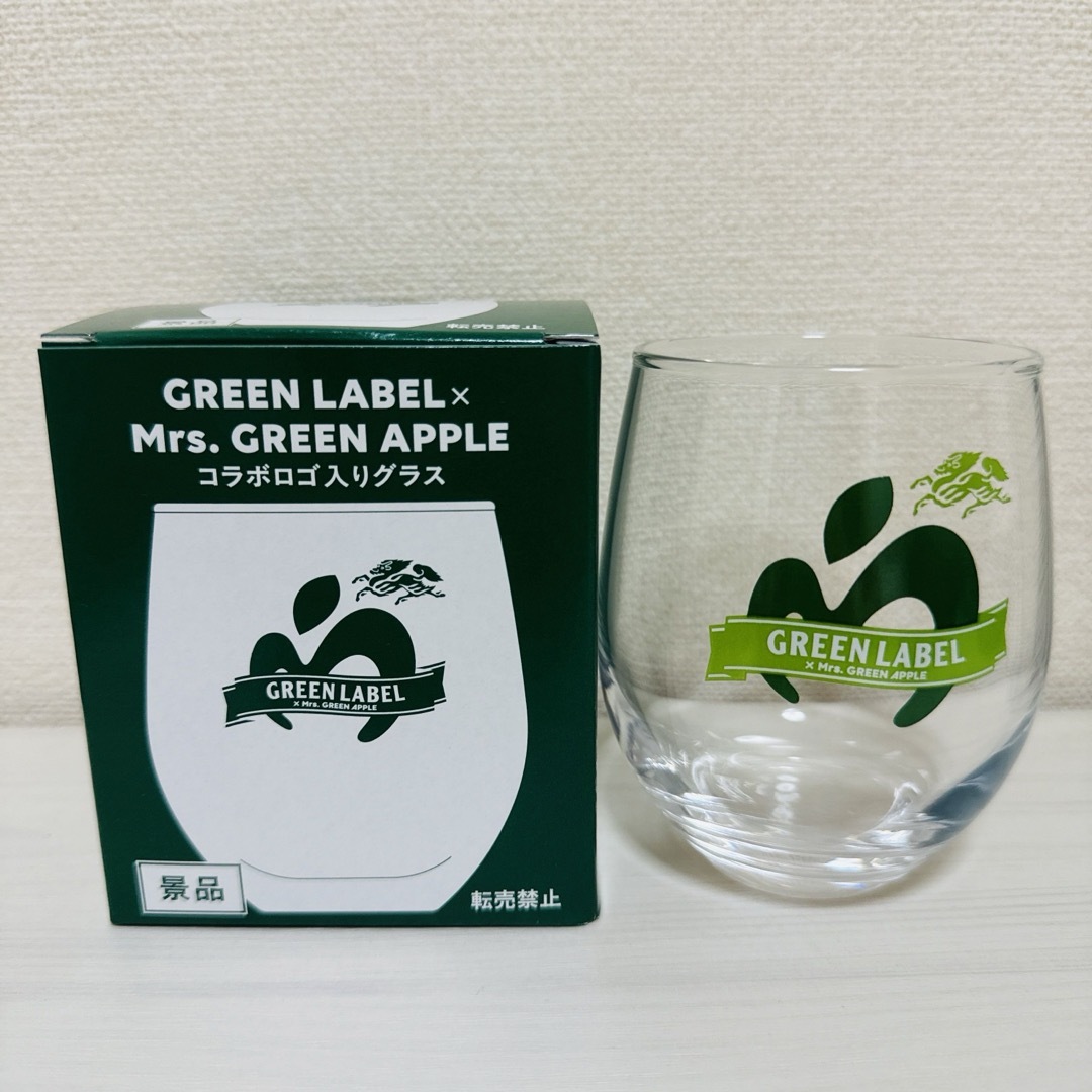 Mrs.GREEN APPLE ロゴ入グラス グリーンラベル ミセス キリン淡麗