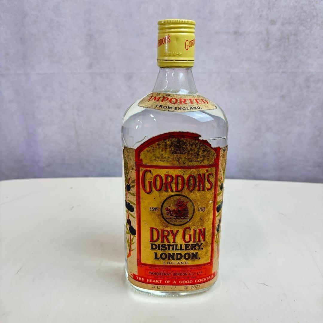 未開栓 GORDONS DRY JIN ゴードン ドライジン 旧ボトル 古酒 ゴードン