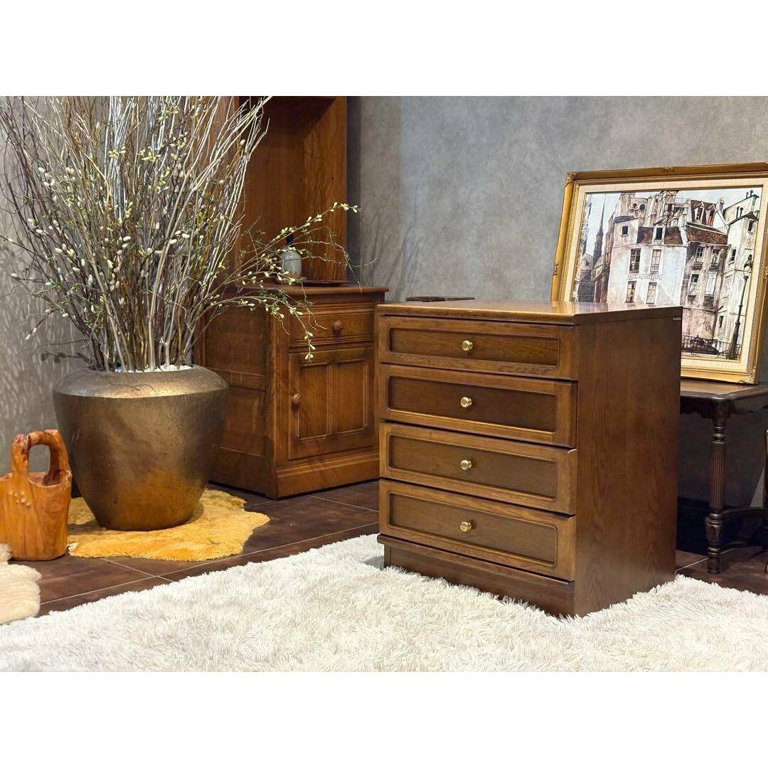 カリモク karimoku 4段チェスト サイドボード ヴィンテージ GY