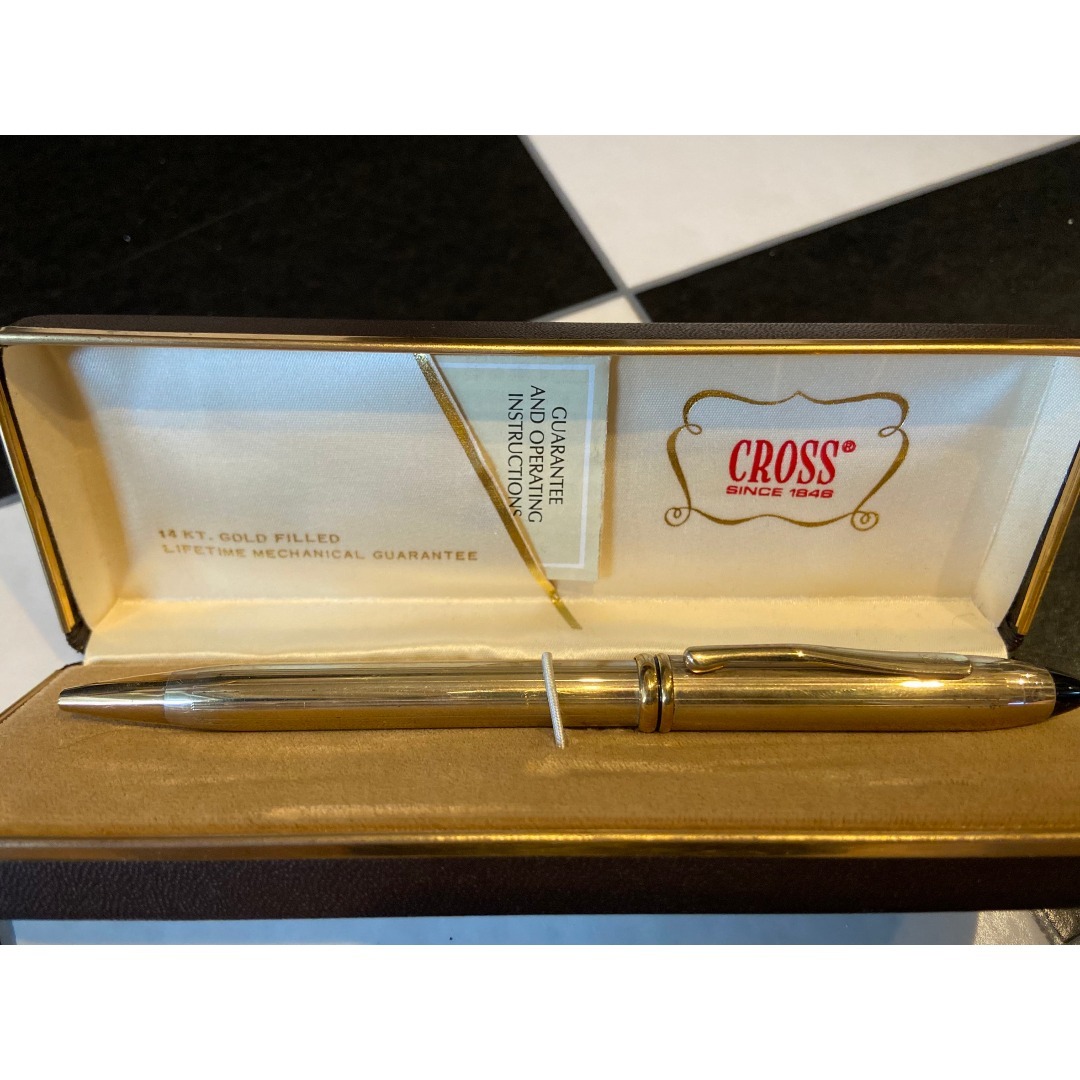 ◇クロス CROSS ボールペン 14KT GOLD 筆記体 ヴィンテージ(3