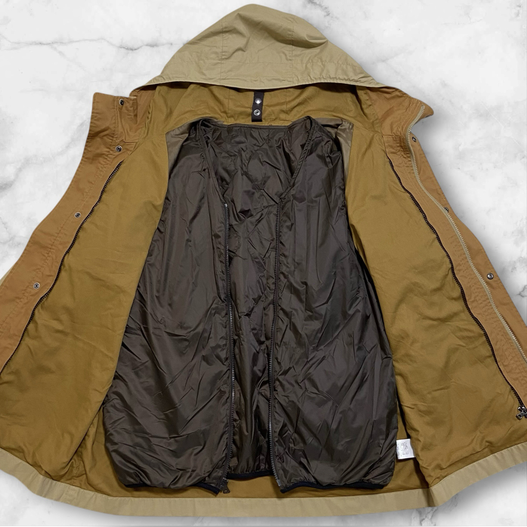 PAPAS PLUS 現行 ドライタッチ 3WAYアノラックフーデッドジャケット