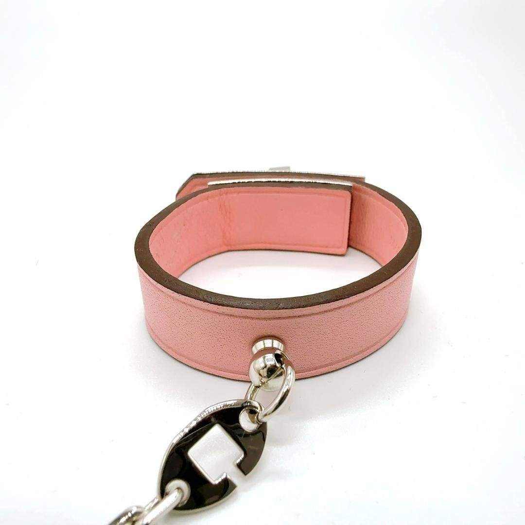 ◇エルメス◇レザー/ケリー/グローブホルダー/ピンク/シルバー金具