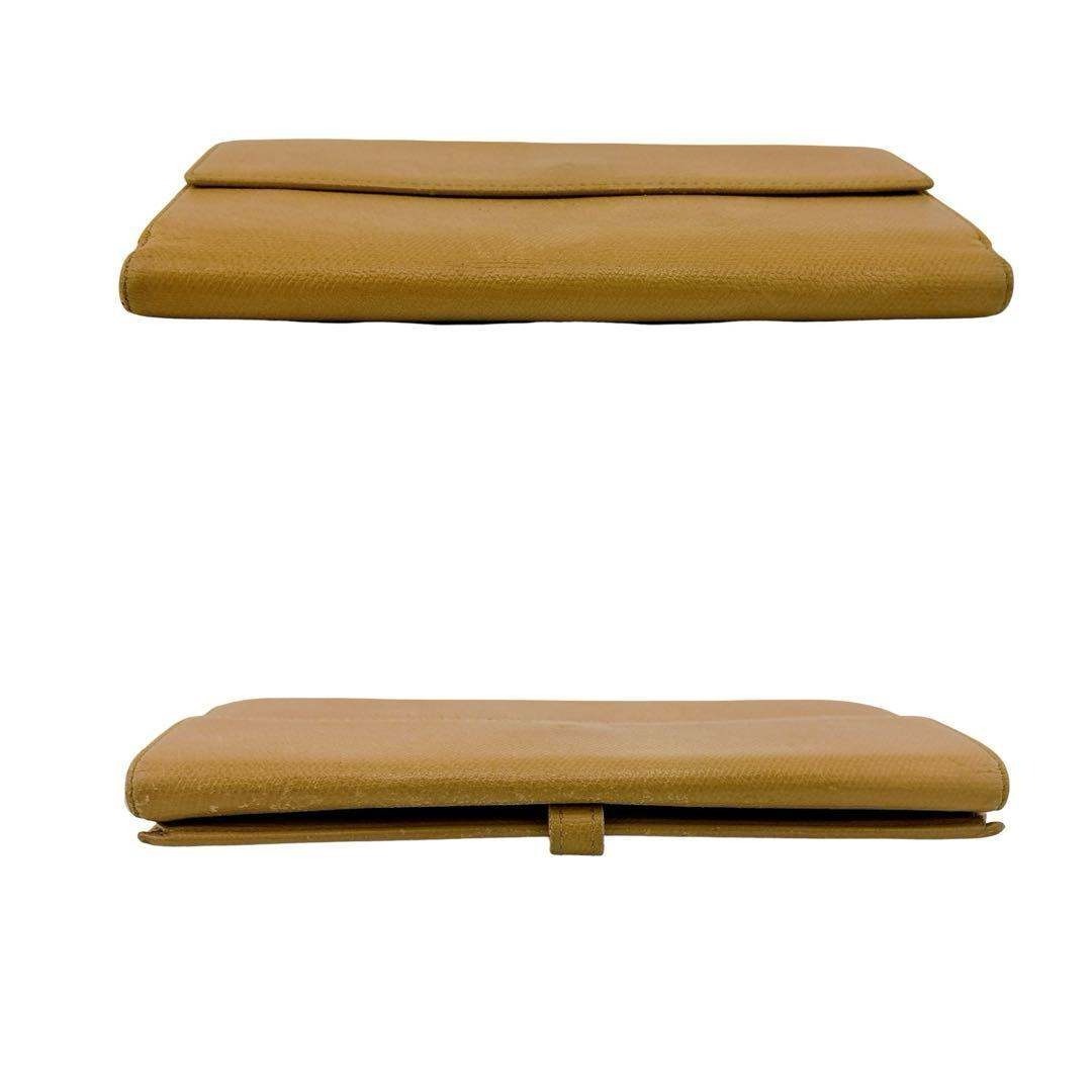 シャネル ココボタン Wホック 二つ折り長財布 ココマーク レザー ベージュ