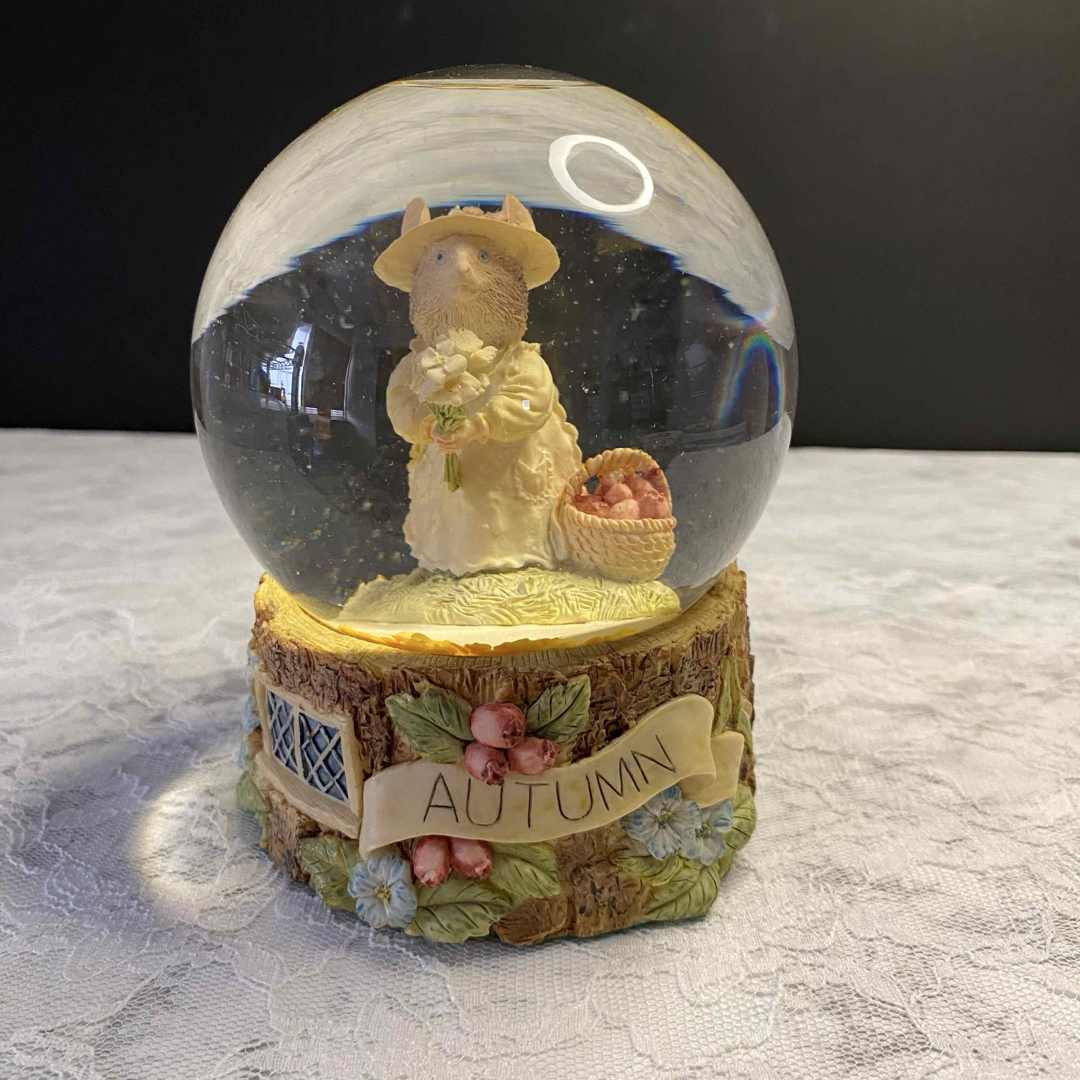 1989 エネスコ ブランブリーヘッジ スノードーム スノーグローブ オータム
