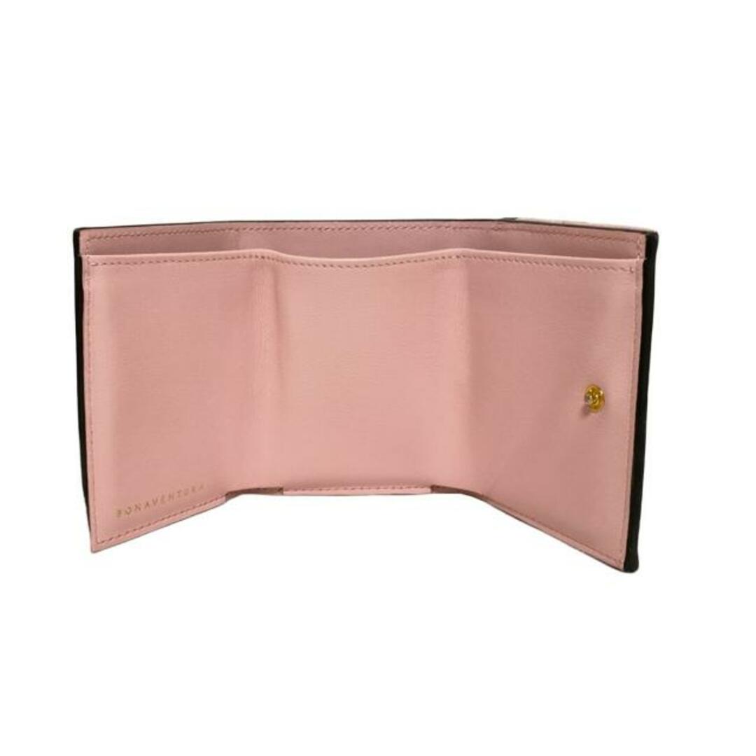 BONAVENTURA(ボナベンチュラ) 3つ折り財布 ピンク レザー