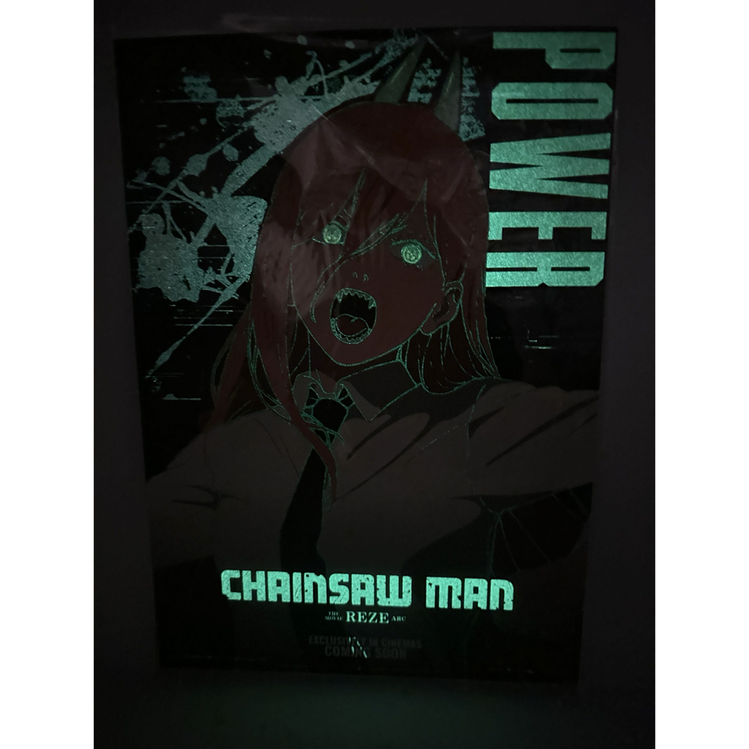 数量極希少】チェンソーマン レゼ編 台湾限定特典A3 夜光ポスター パワー
