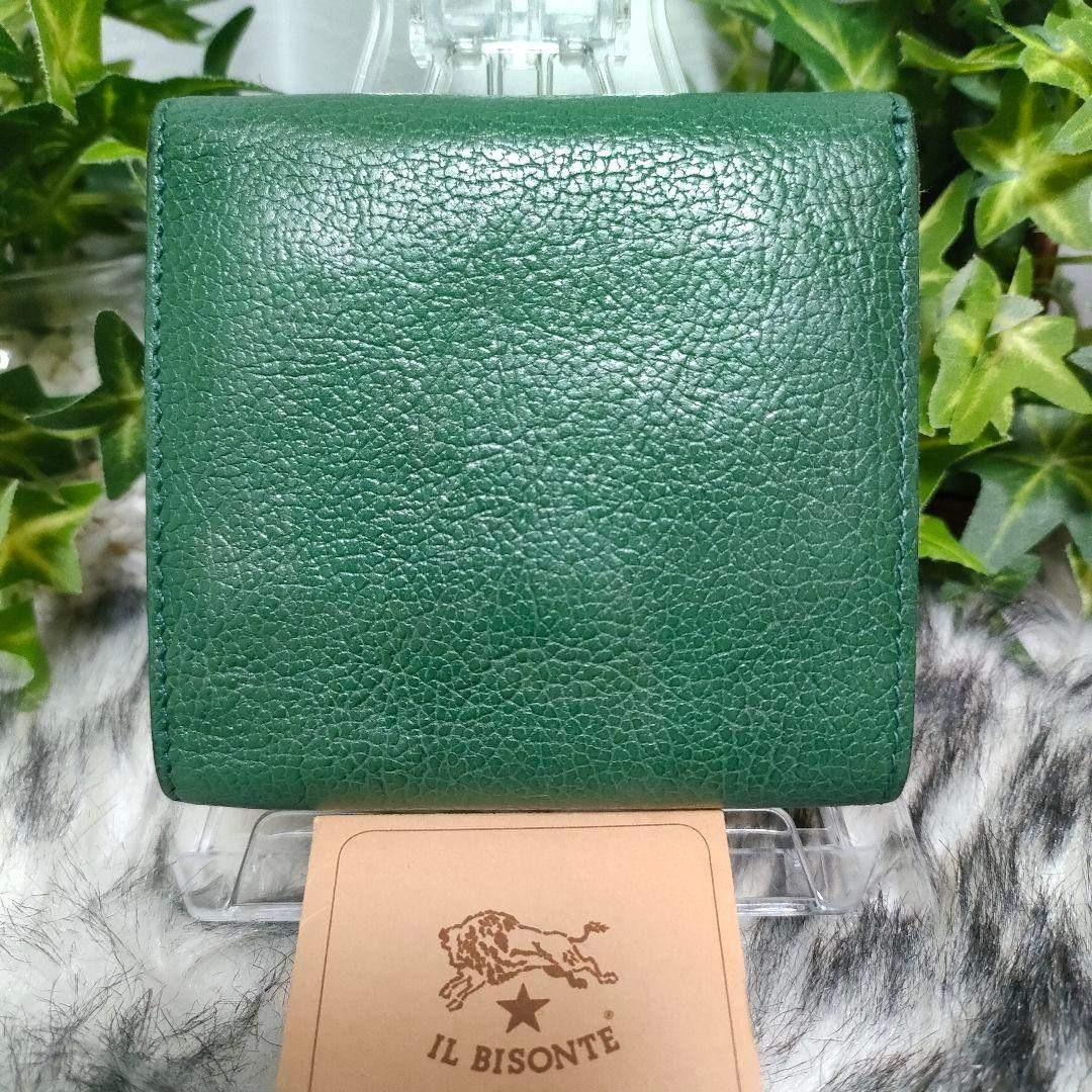 IL BISONTE - 極希少 廃盤品 イルビゾンテ 折り財布 グリーン IL