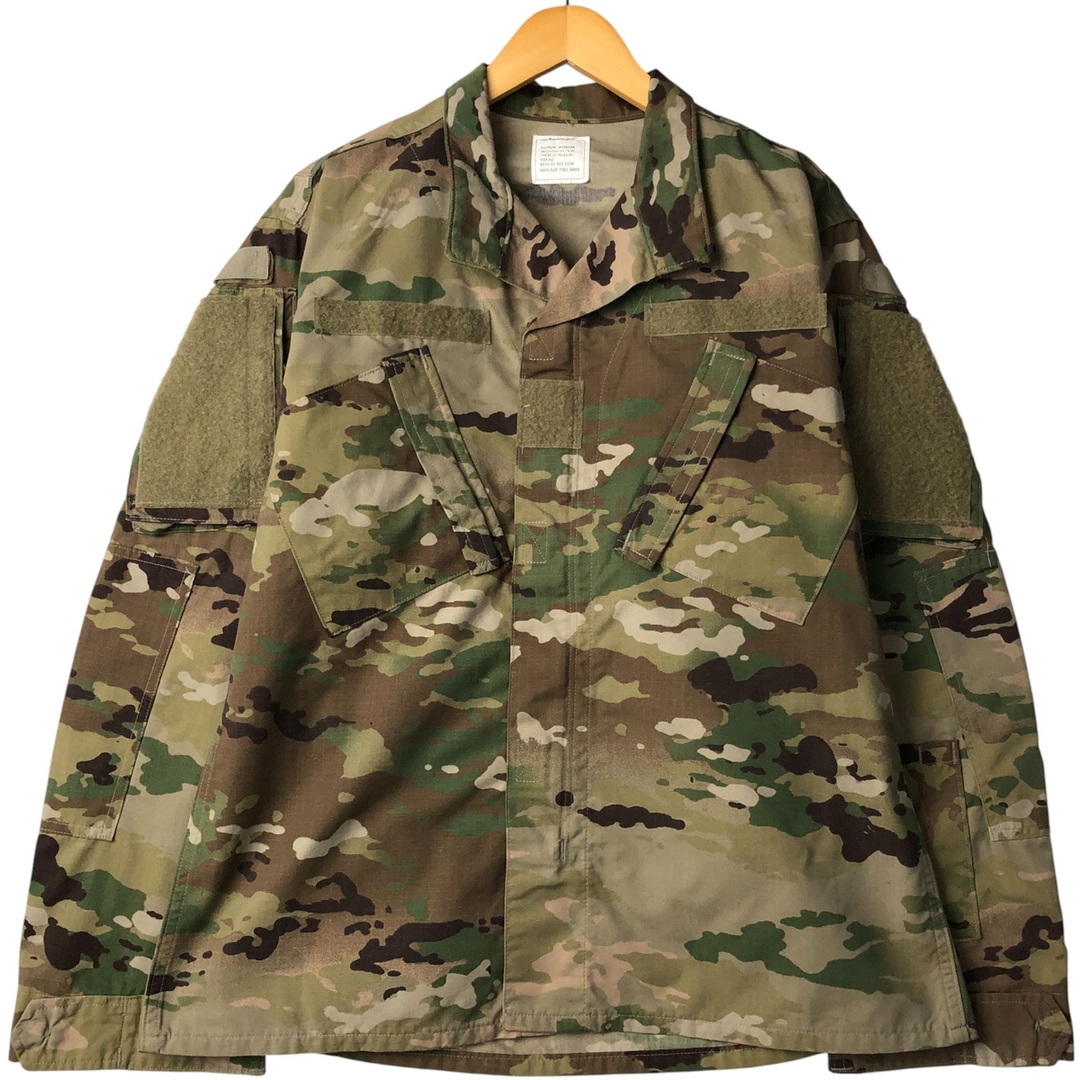 古着 米軍実品 迷彩柄 マルチカムカモ オープンカラー リップストップ