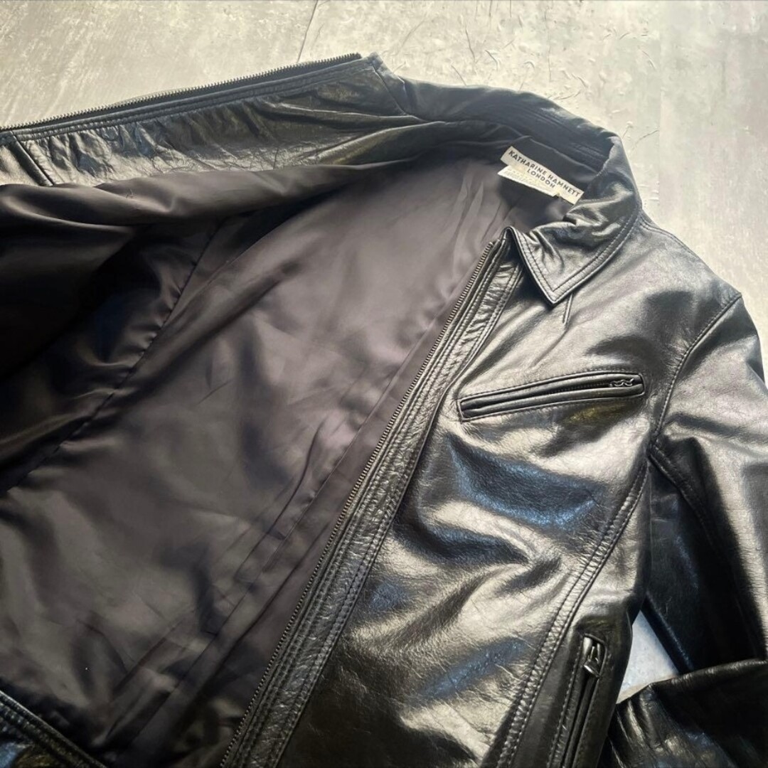 archive cow skin leather jacket 00s ギャル男 archive cow skin