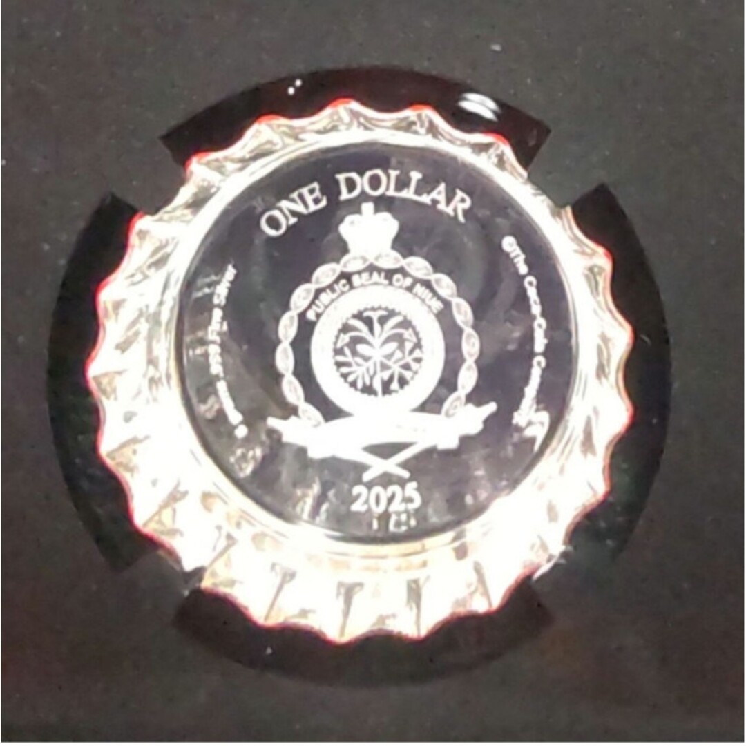 最高鑑定】2025年 NGCPF70 コカコーラ ボトルキャップ型 純銀 銀貨の