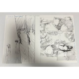 ヴァンパイア騎士原画展 限定 樋野まつり先生 直筆「原稿下絵」1枚 優