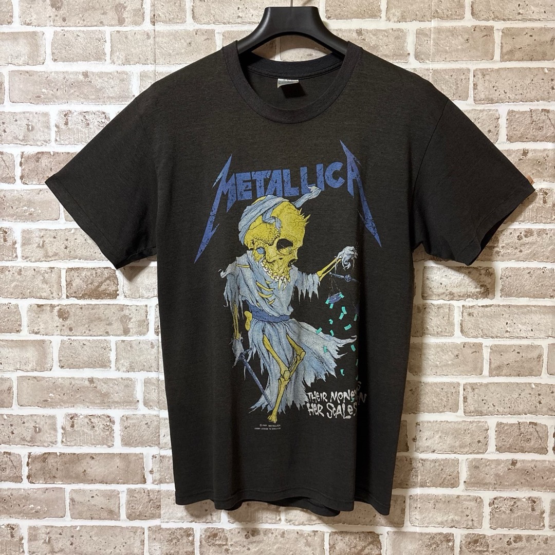 89年 初期 METALLICA DORIS PUSHEAD Tシャツ L 希少 メタリカ pushead