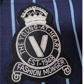 VAN Jacket - VAN JACKET製、ブレザーエンブレム刺繍モール銀、大変