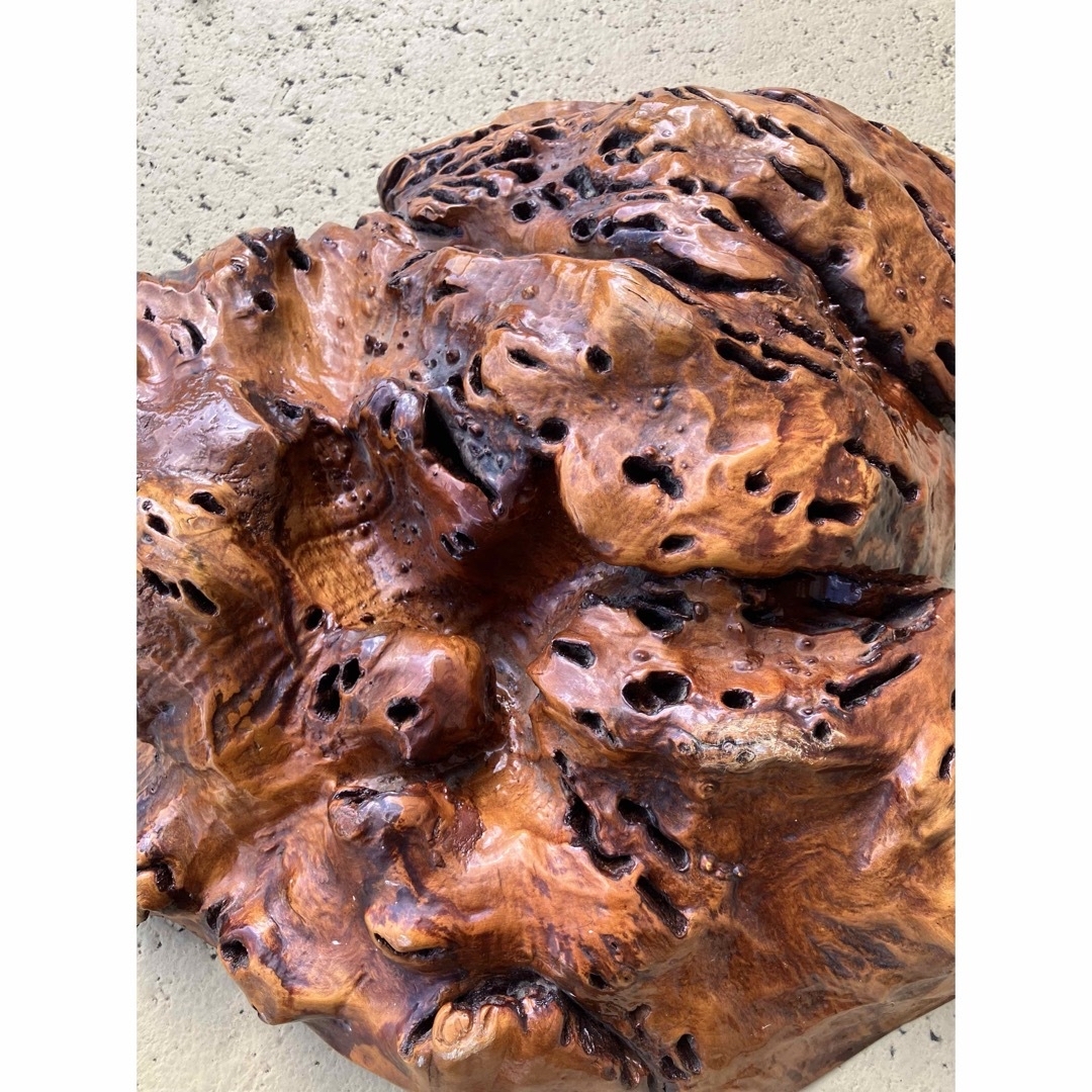 盆栽台 天然木 瘤 原木 花台 玉杢 ビンテージ 骨董台