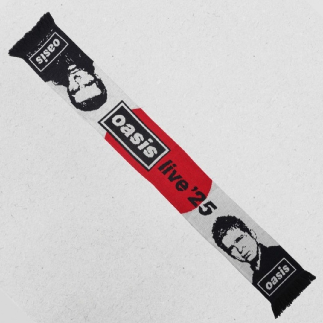 未開封Oasis ライブ'25 フットボールマフラー福袋限定日の丸入り