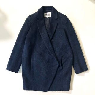 ENFOLD - エンフォルド くすみブルーのチェスターコート コクーンの