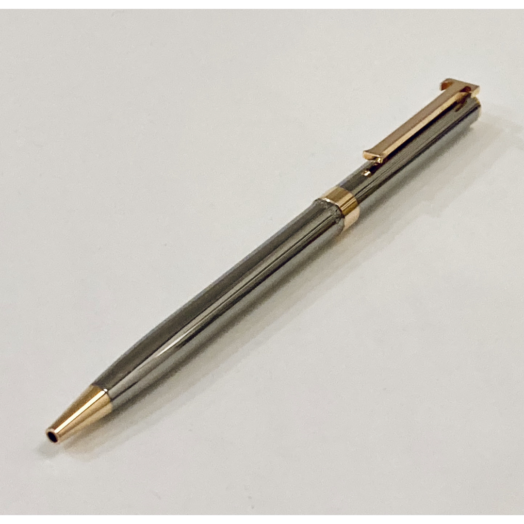 美品◇ティファニー Tクリップ高級ボールペン Tiffany ルテニウム