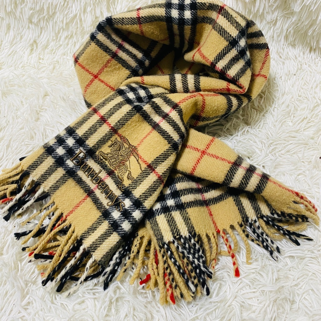 BURBERRY バーバリー 大判ショール ひざ掛け マフラー ブランケット