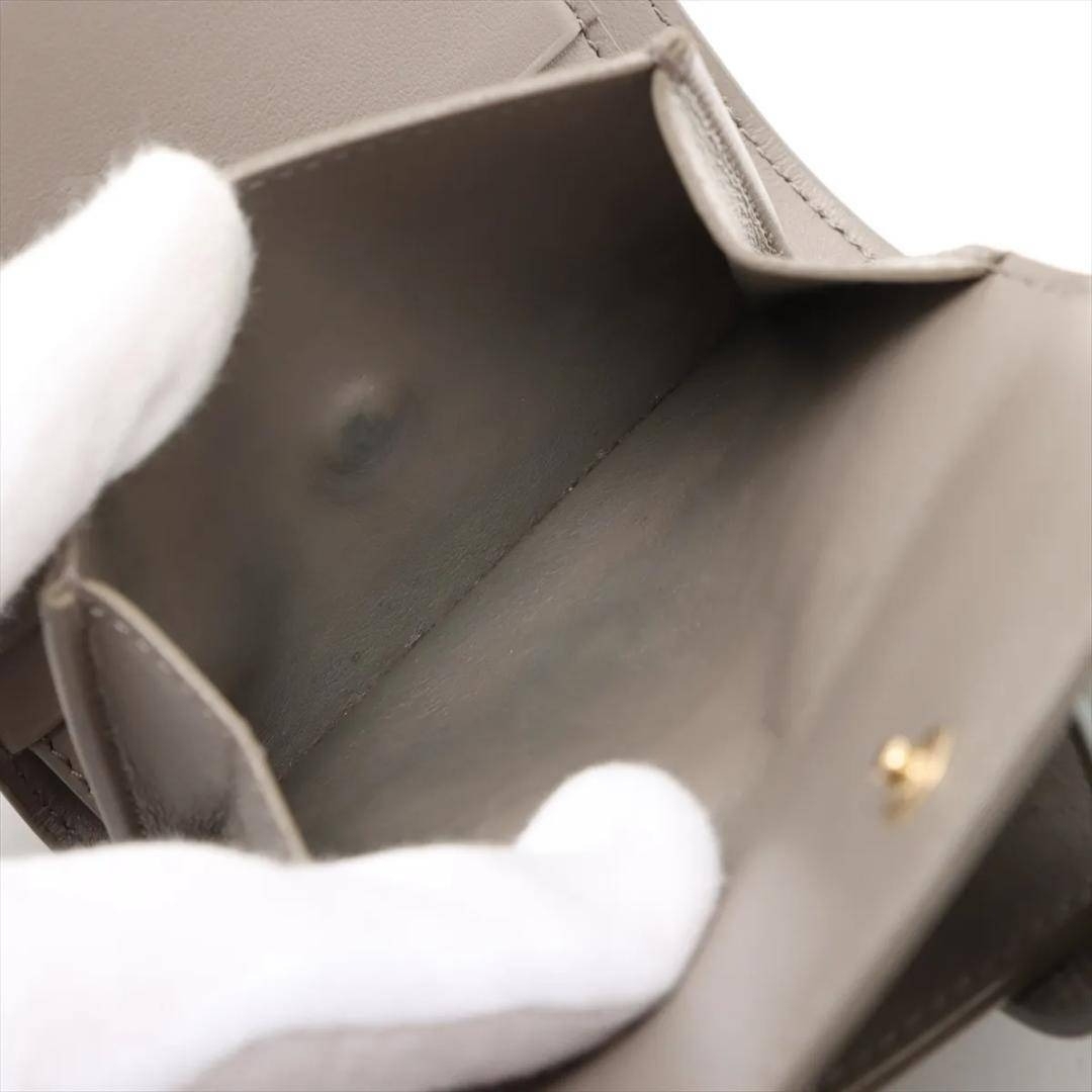 CELINE - CELINE セリーヌ ミディアムストラップウォレット グレージュ