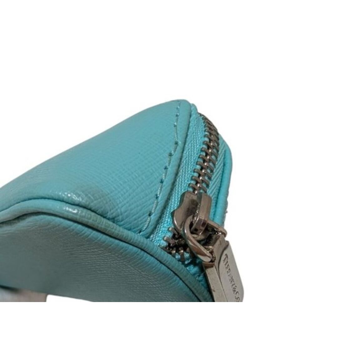 Tiffany & Co. 水色レザー筆箱 ティファニー ペンケース レザー