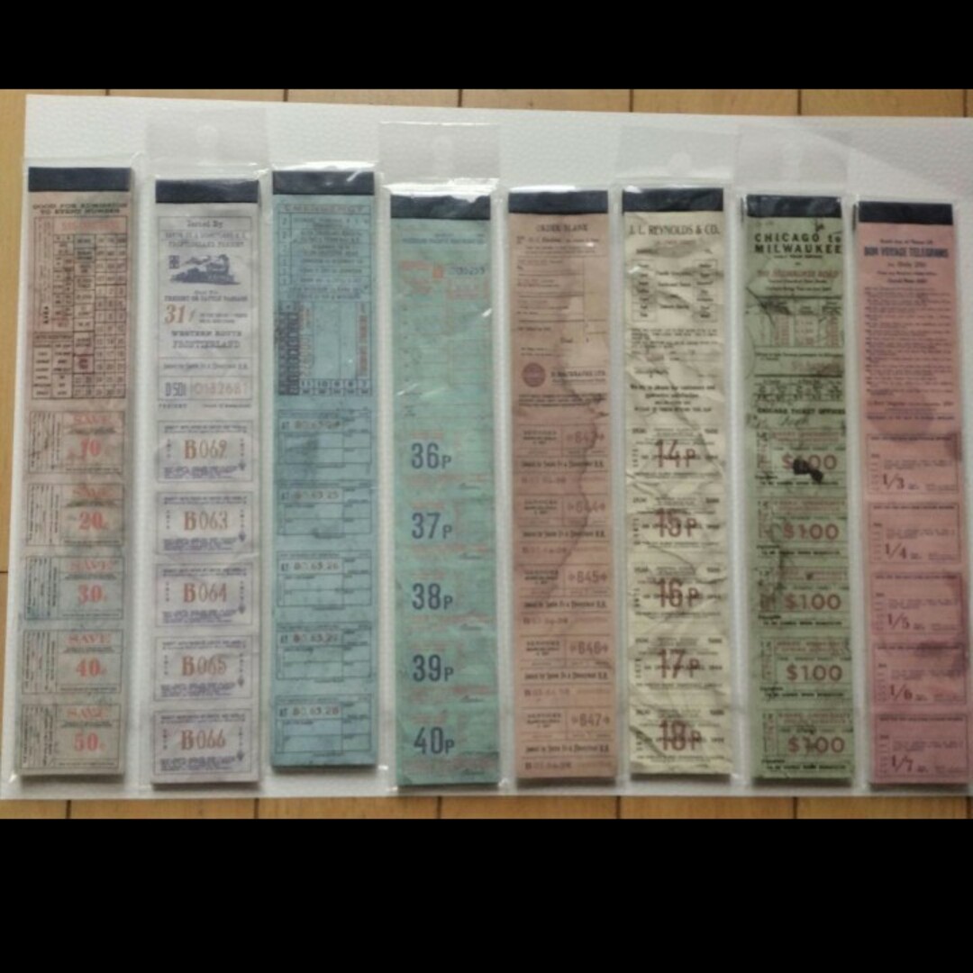 まとめ売り】コラージュ 素材 チケット系