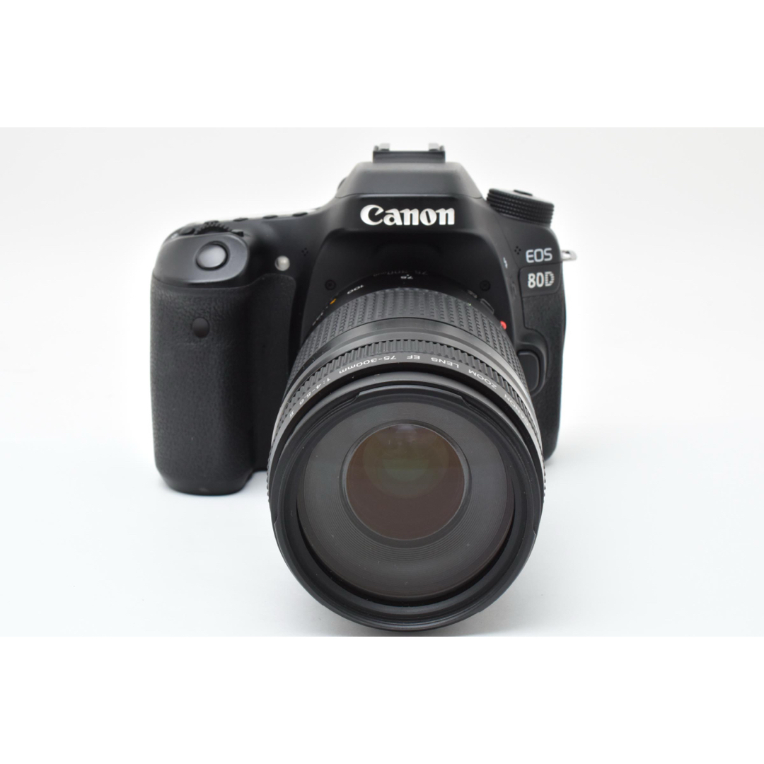 一眼レフカメラCanon EOS 80D望遠レンズセット/EF75-300mm