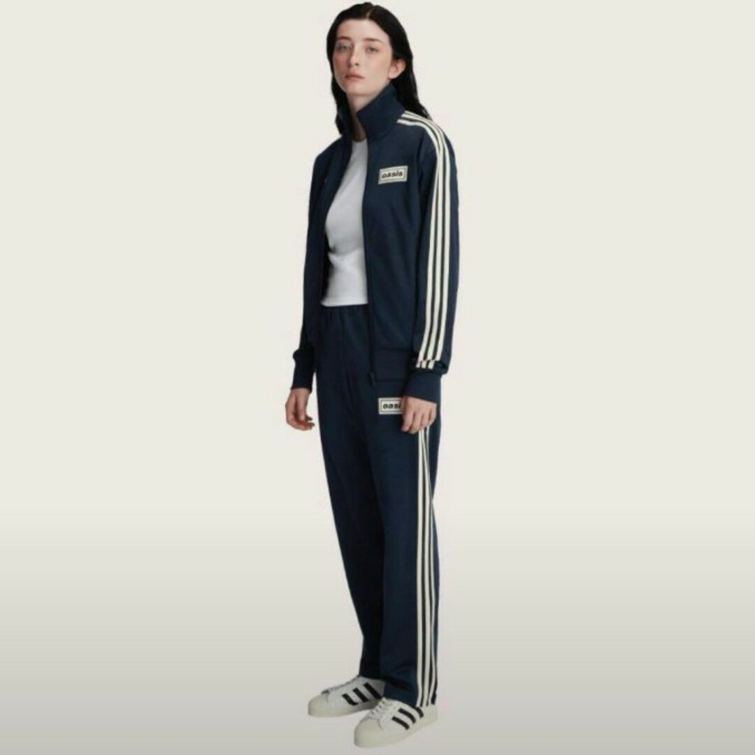 Oasis x adidas トラックジャケット Mサイズ ネイビー adidas