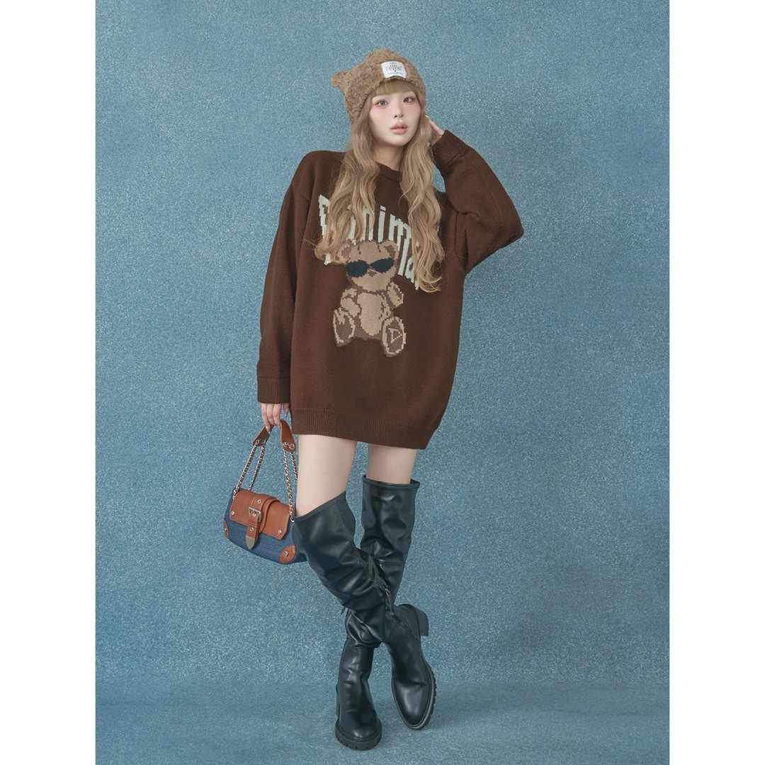 Darich - 新品未開封 ダーリッチ テディベアハット モカ フリー クマ