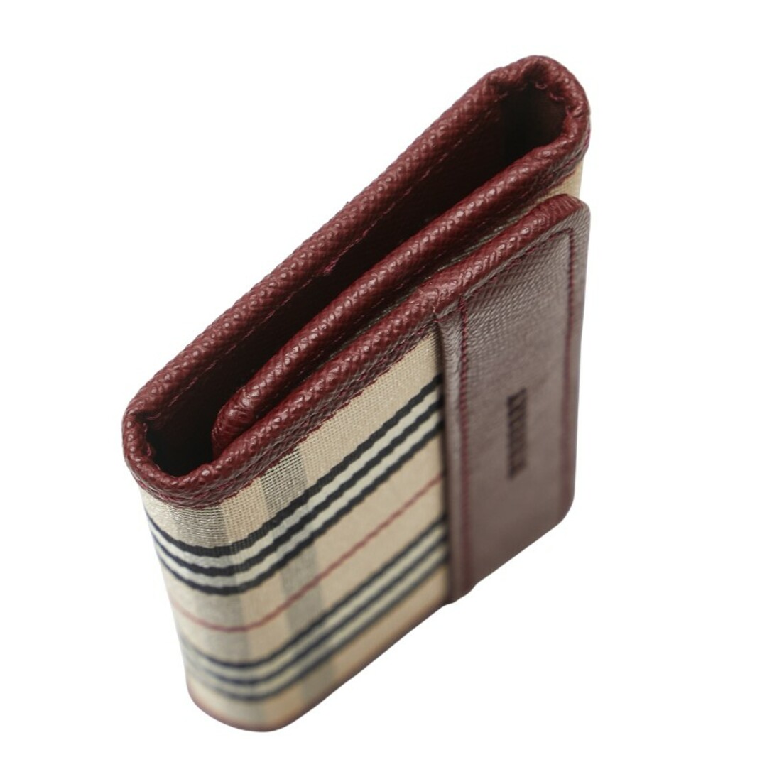 バーバリー ノバチェック 5連 キーケース ナイロン レディース