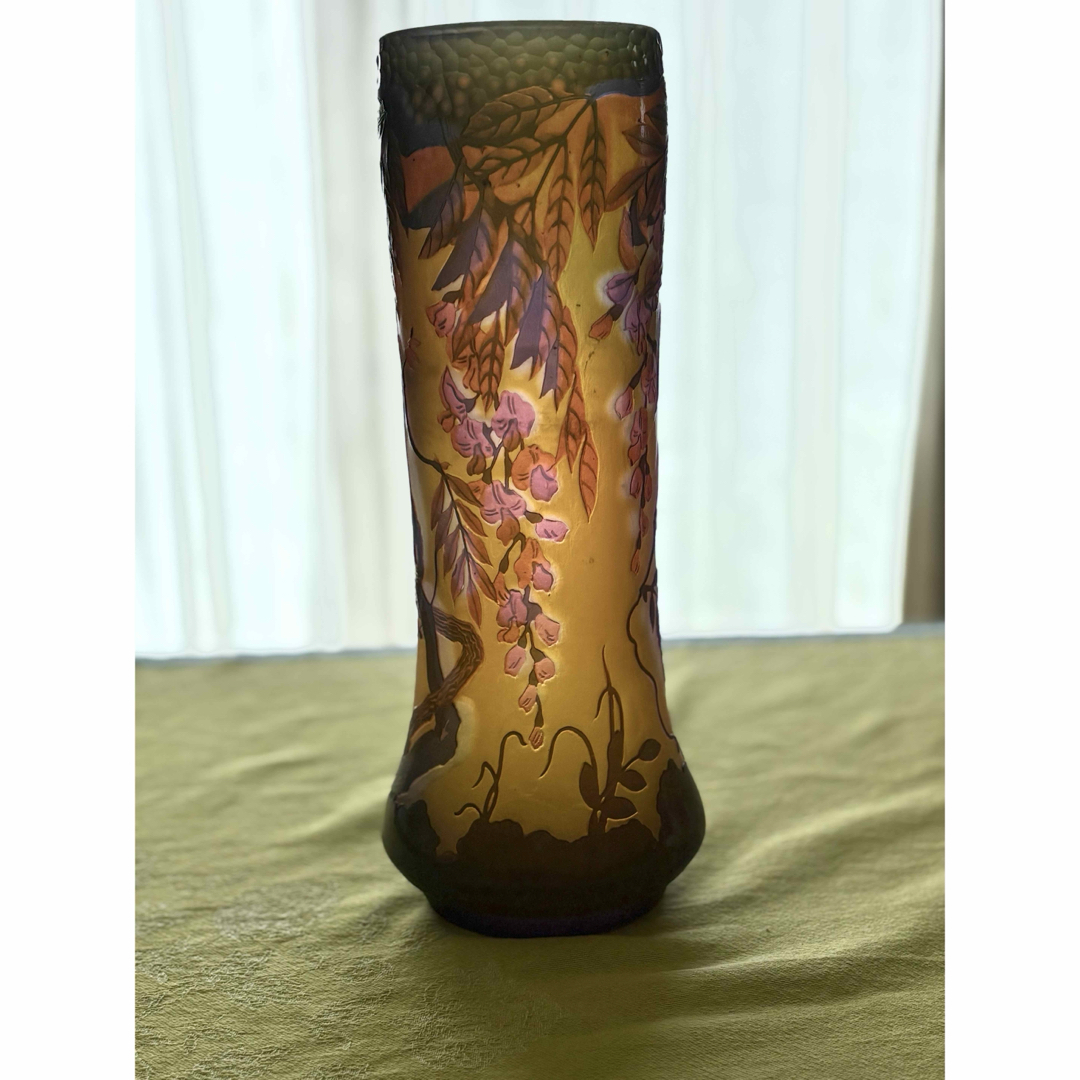 亀井治美 幻彩琳花瓶 美術品/アンティーク