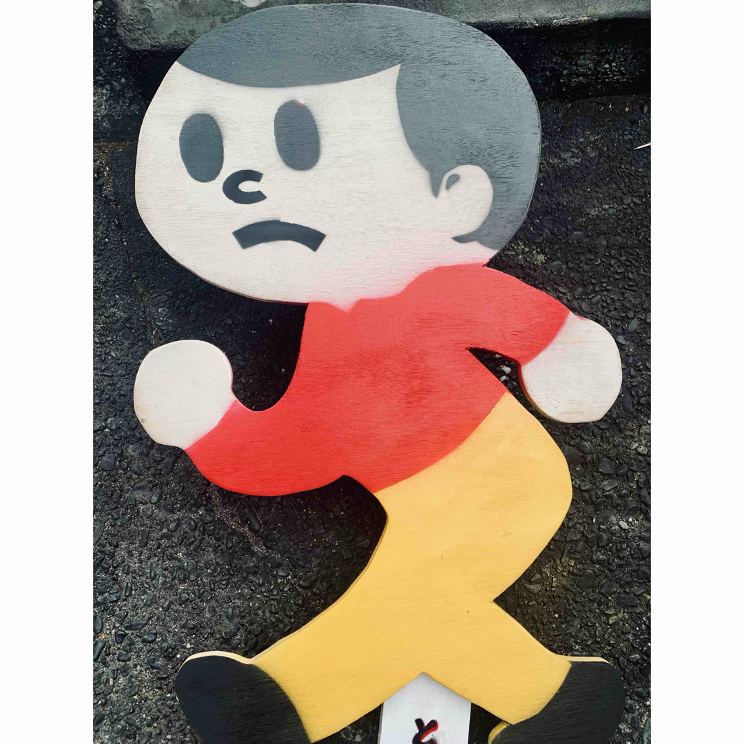 ビンテージ 実寸 とび太くん 飛び出し坊や 木製 看板 送料込み