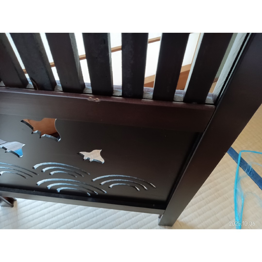 みぃー パーテーション 木製間仕切り 波と鳥のデザイン 約150cm