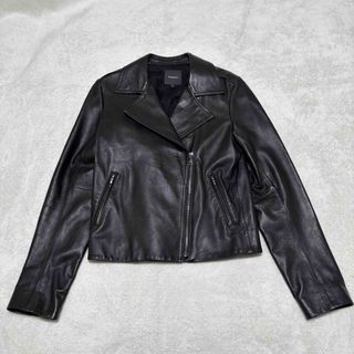 美品 theory セオリー シングルライダースジャケット 牛革 XXL