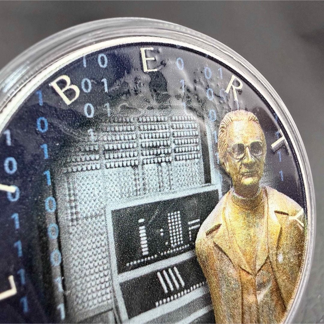 アメリカ イーグル 銀貨 発明:コンピュータ カラー 品質表示証付き 1