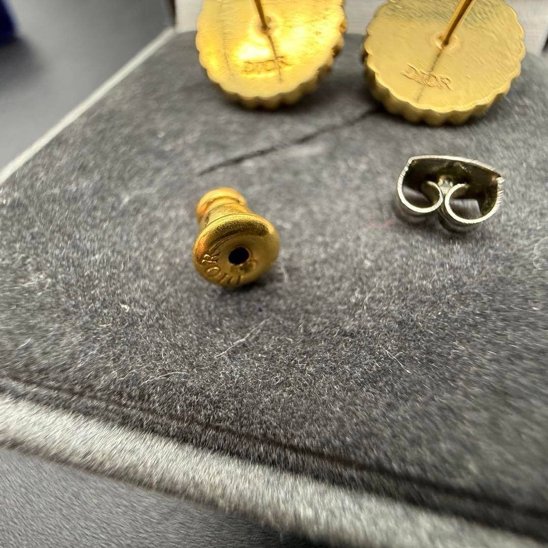 Christian Dior - 美品✨Dior Petit CD Baroque スタッドピアス ピンク