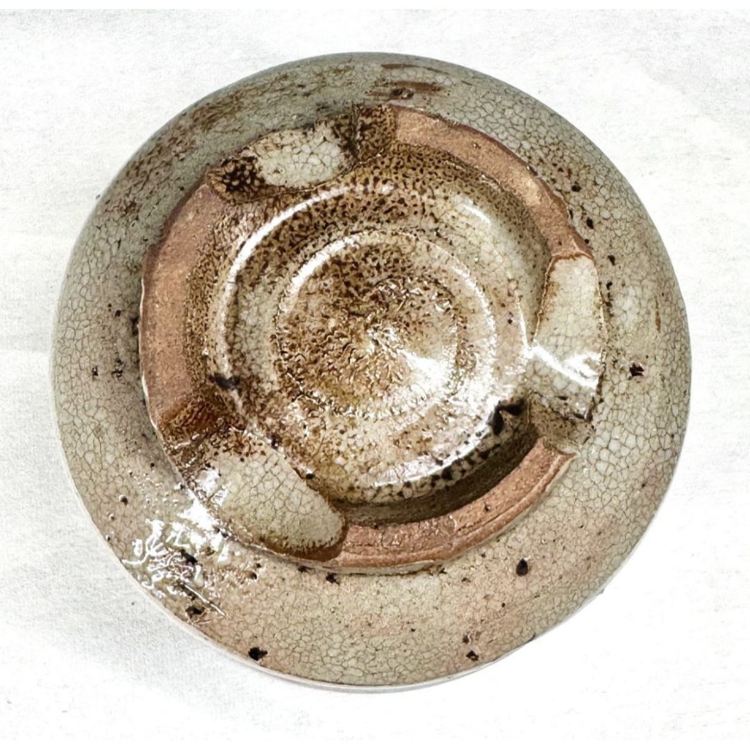 江戸時代 御本立鶴文割高台茶碗 茶器 箱付 骨董 古美術 文化