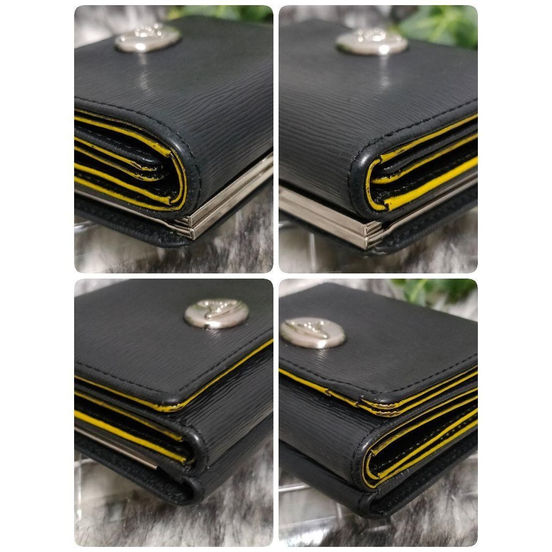 Vivienne Westwood 三つ折り財布 がま口 ブラック オーブ良品✨