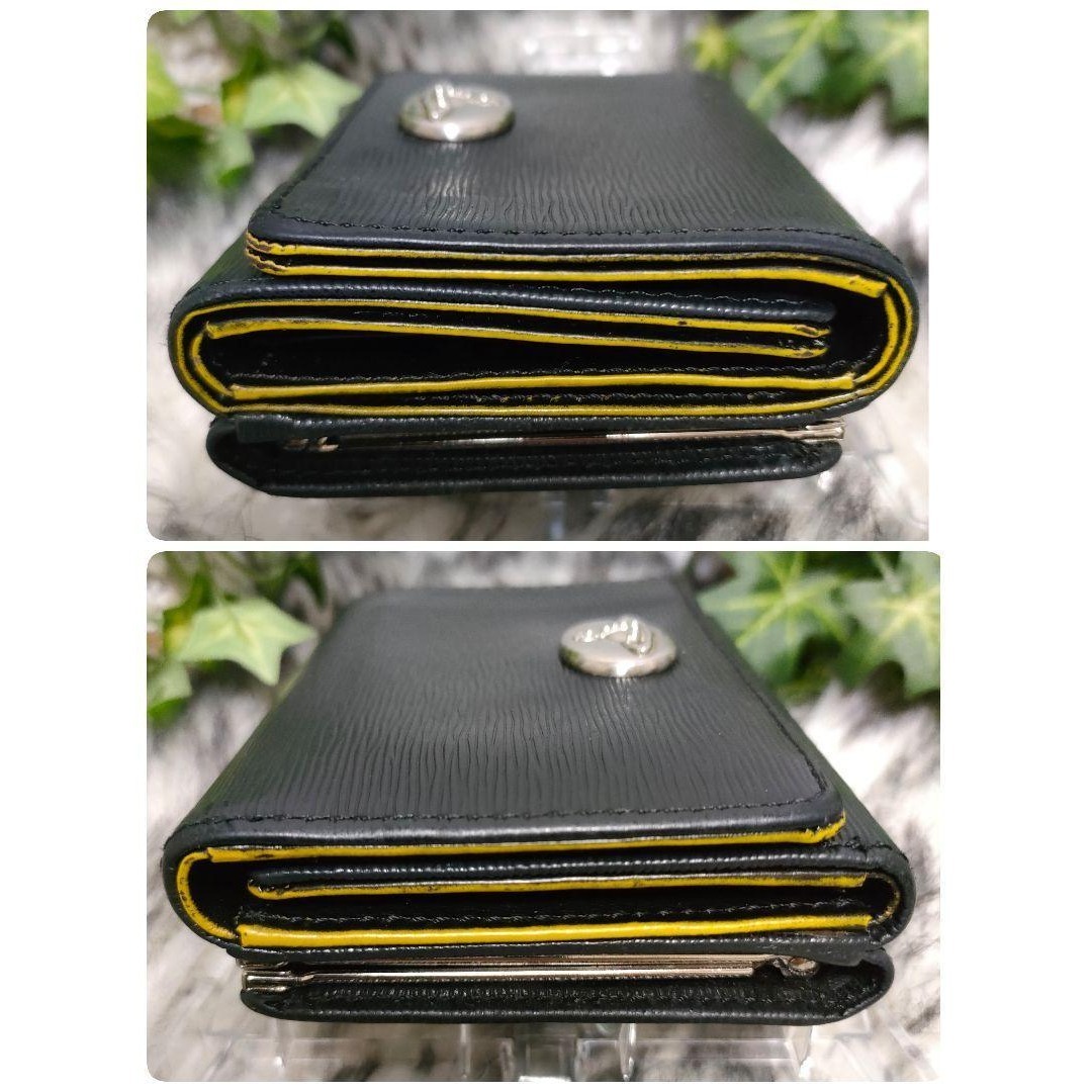 Vivienne Westwood 三つ折り財布 がま口 ブラック オーブ良品✨