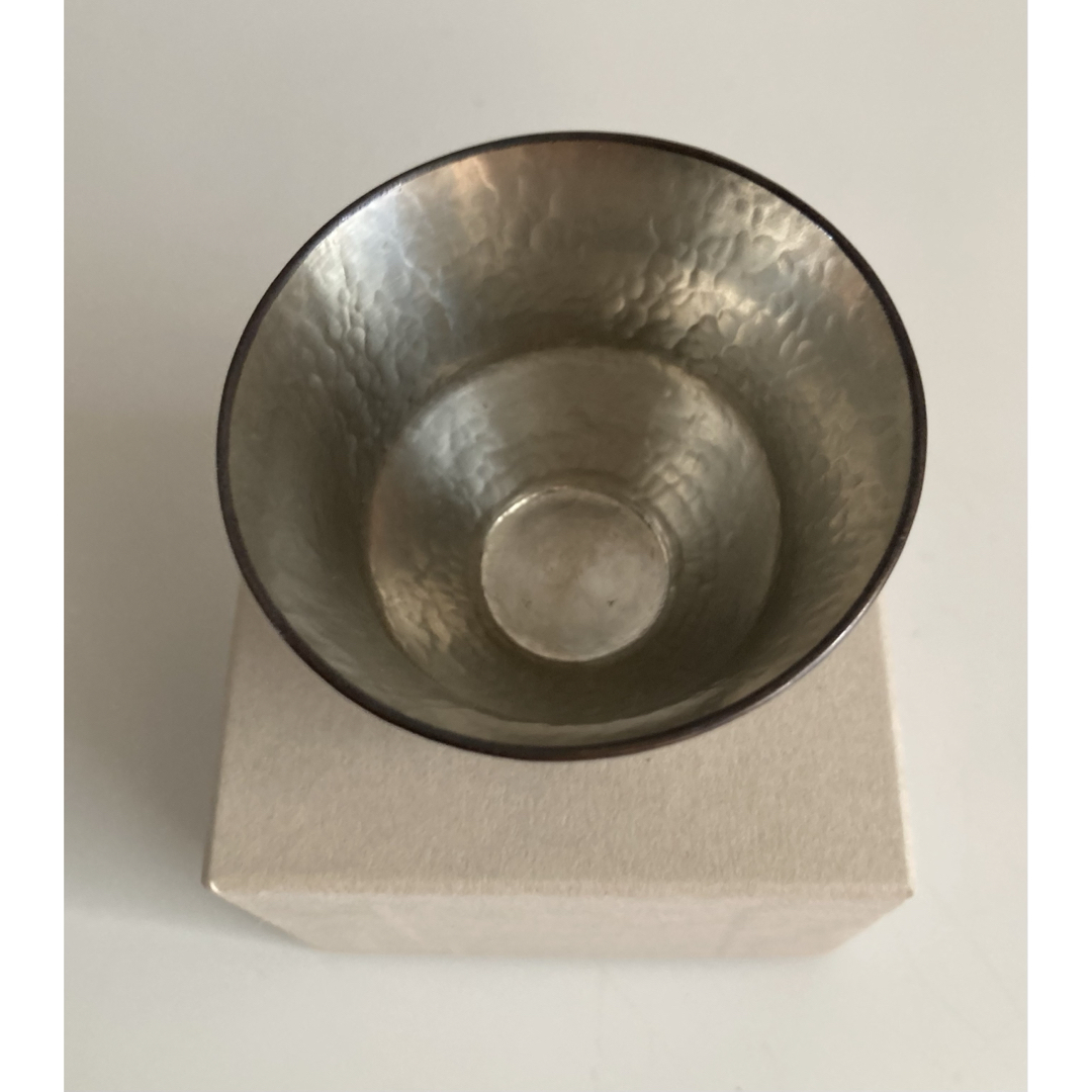 錫色酒器 KURACCO 浦中廣太郎 『ぼた雪』 おちょこ ぐい呑み 錫色酒器