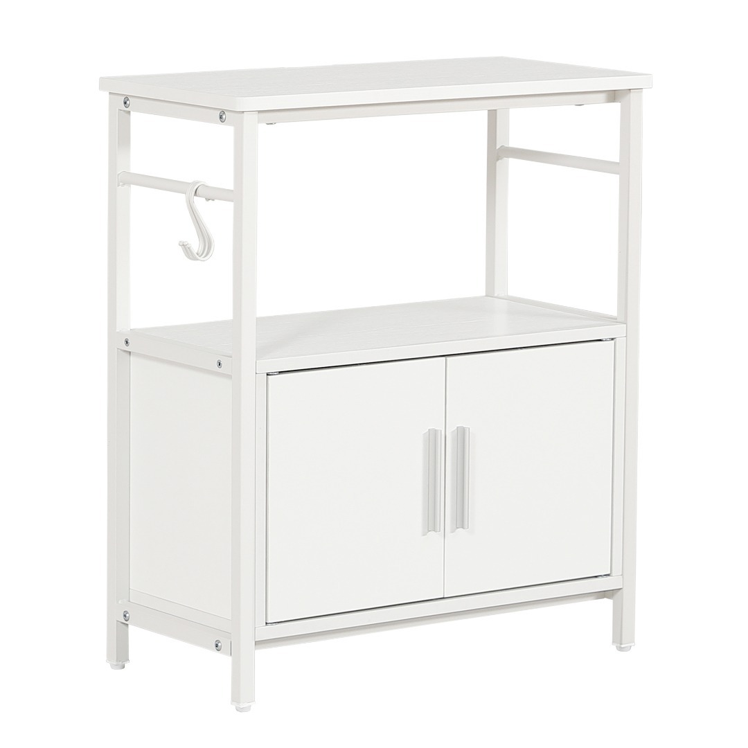 迅速発送！超人気水槽台 三段収納 頑丈なフック付き アジャスター付 WHITE