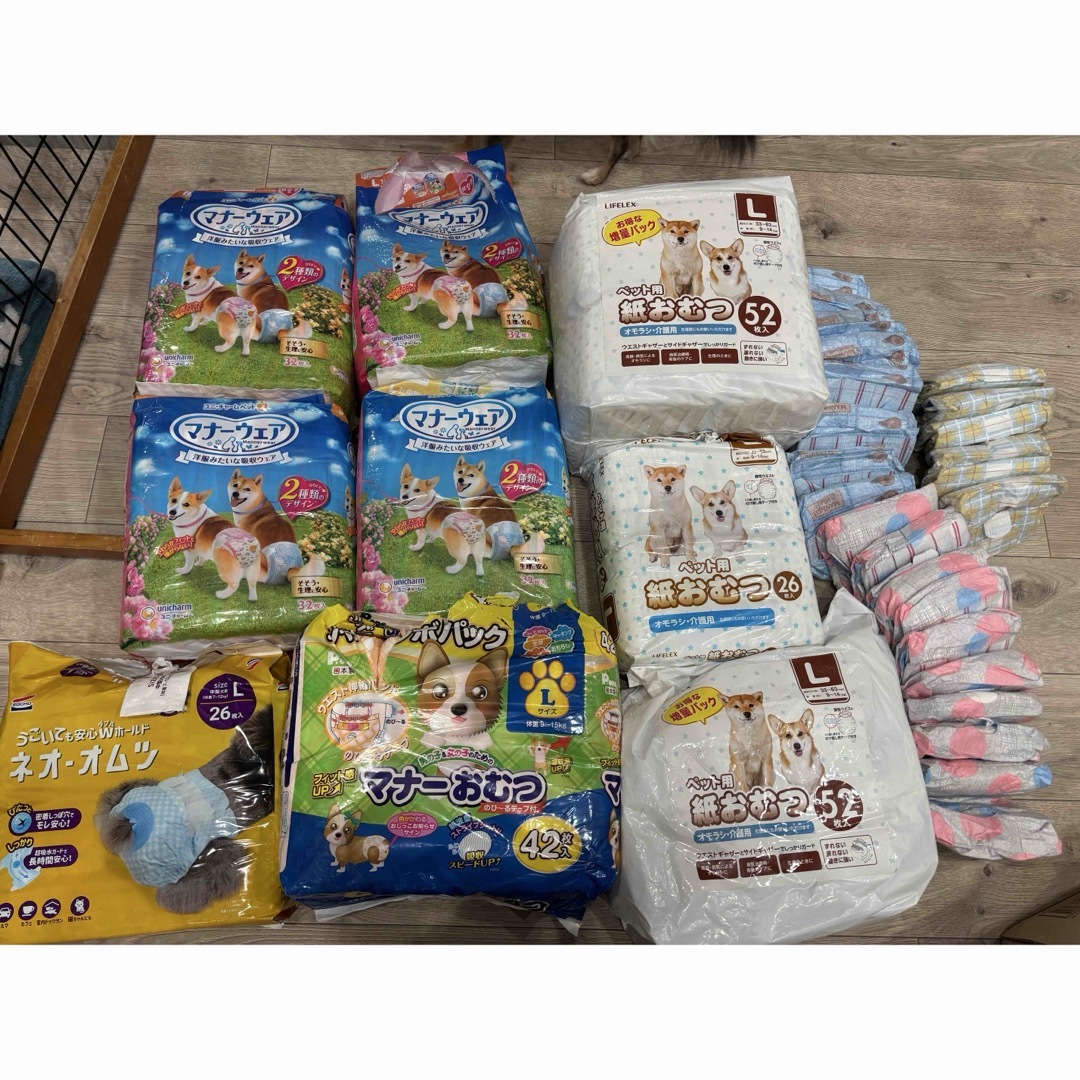 新品、開封済あり】ユニチャーム マナーウェア 介護 介助 Lサイズ 297枚入