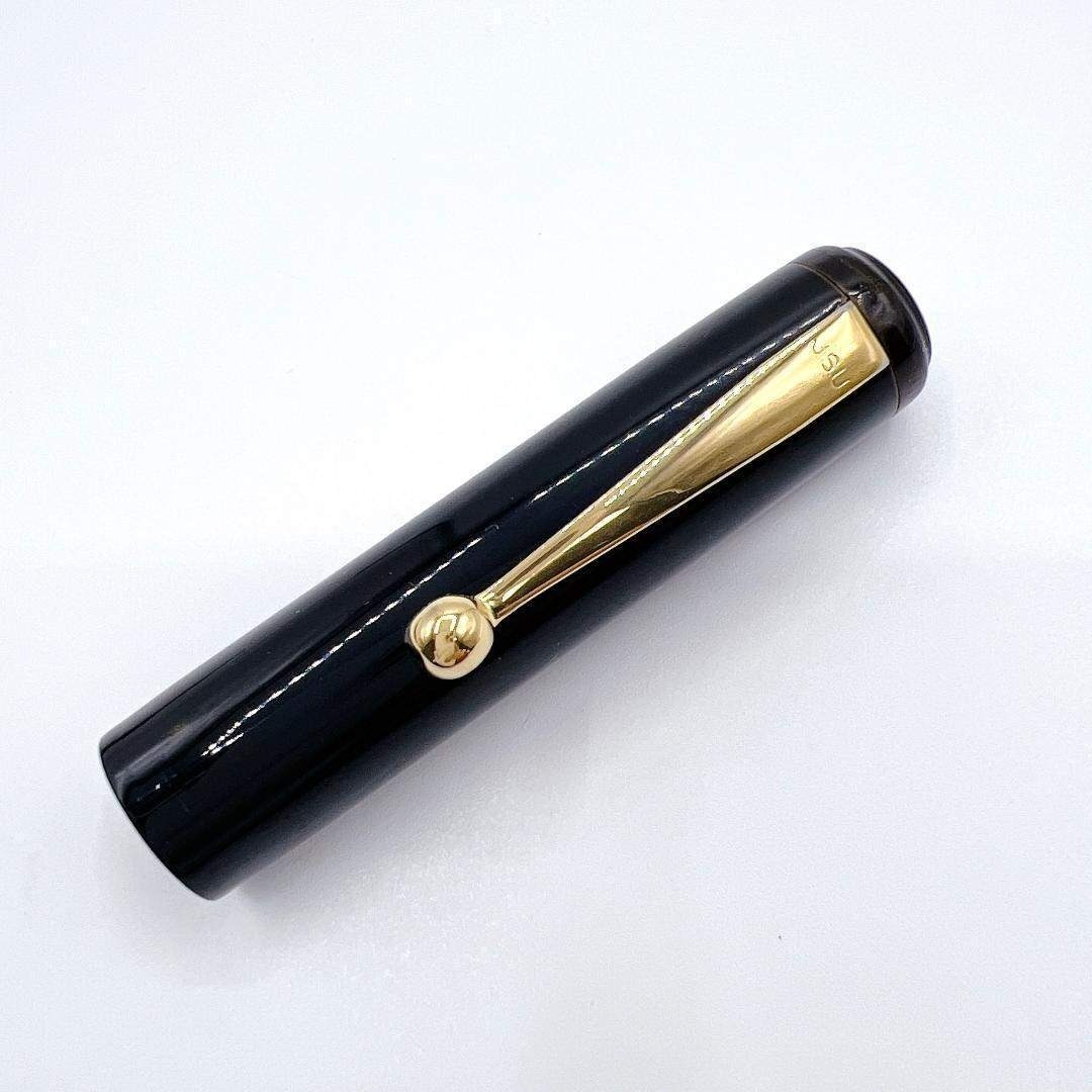 大橋堂 OHASIDO レジン 万年筆 14K J.S.U 1912 ブラック