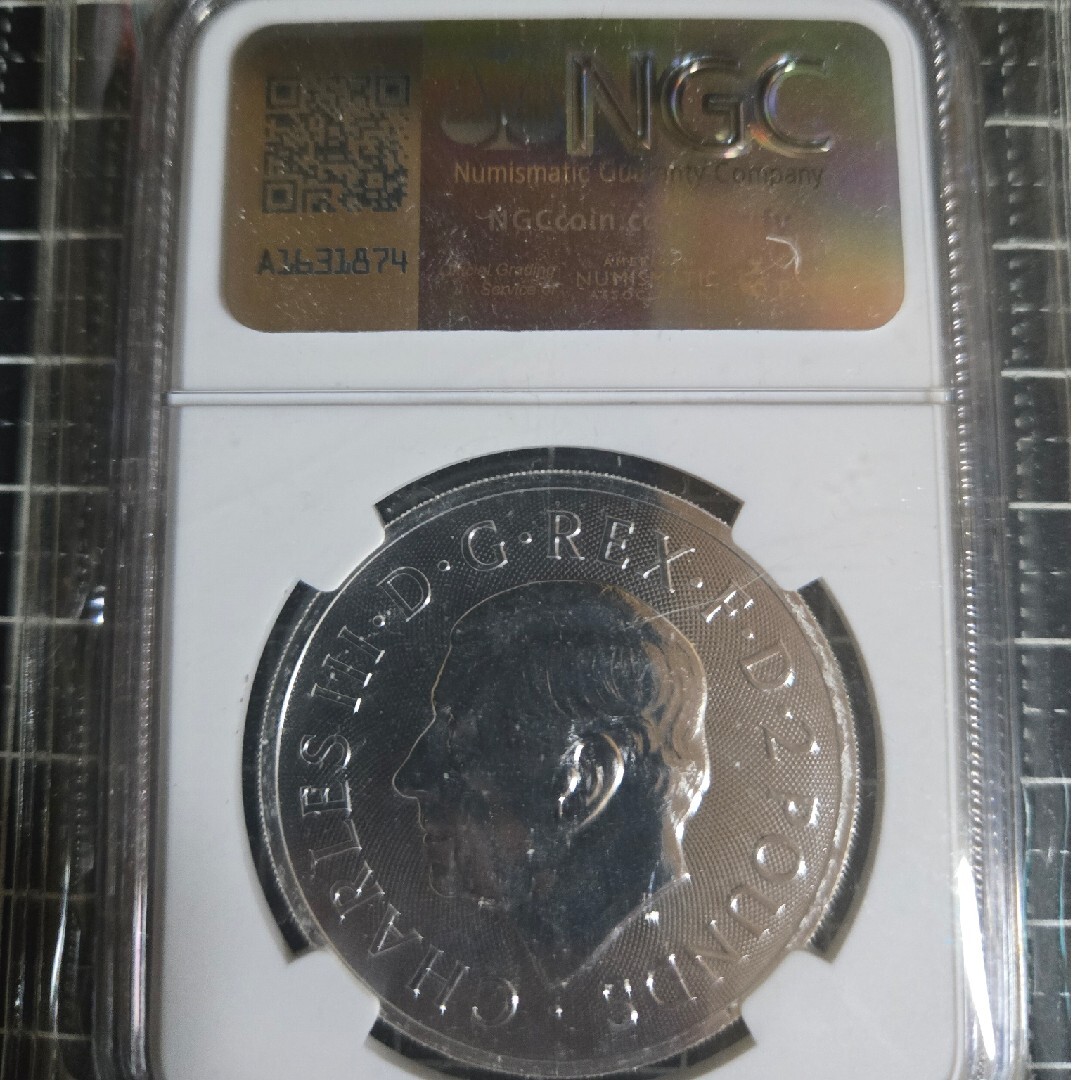 2025年 イギリス ブリタニア銀貨 MS70 モダンコイン