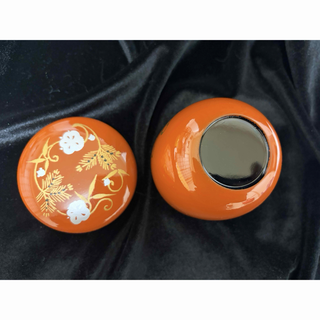 棗 無垢 なつめ 茶入れ 茶道具 茶筒花七宝蒔絵輪島塗直径6cm×高6.5