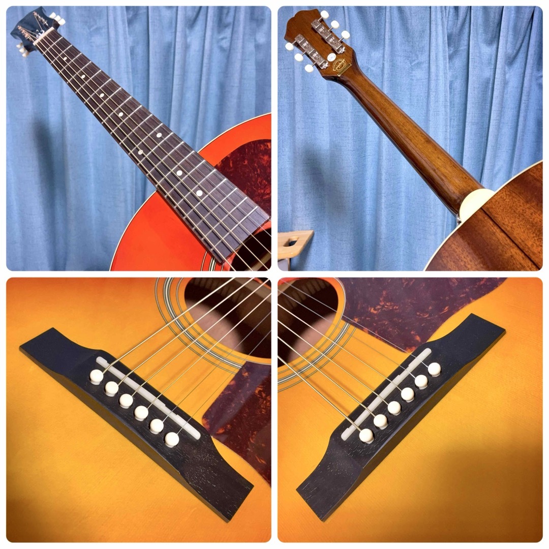 牛骨☆ギブソン直系】エピフォン☆EJ-45！オレンジ！【弾き易く調整