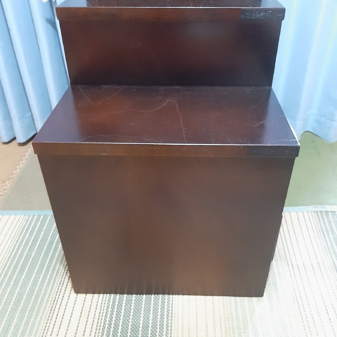アンティーク 階段箪笥 鍵付き 74×76×45 右上がり