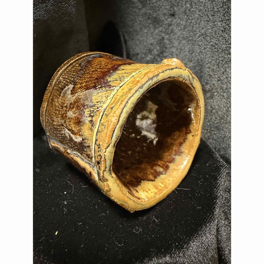 骨董品 陶器アンティーク年代不明直径5cm×高さ5cm整理品現状品のみの