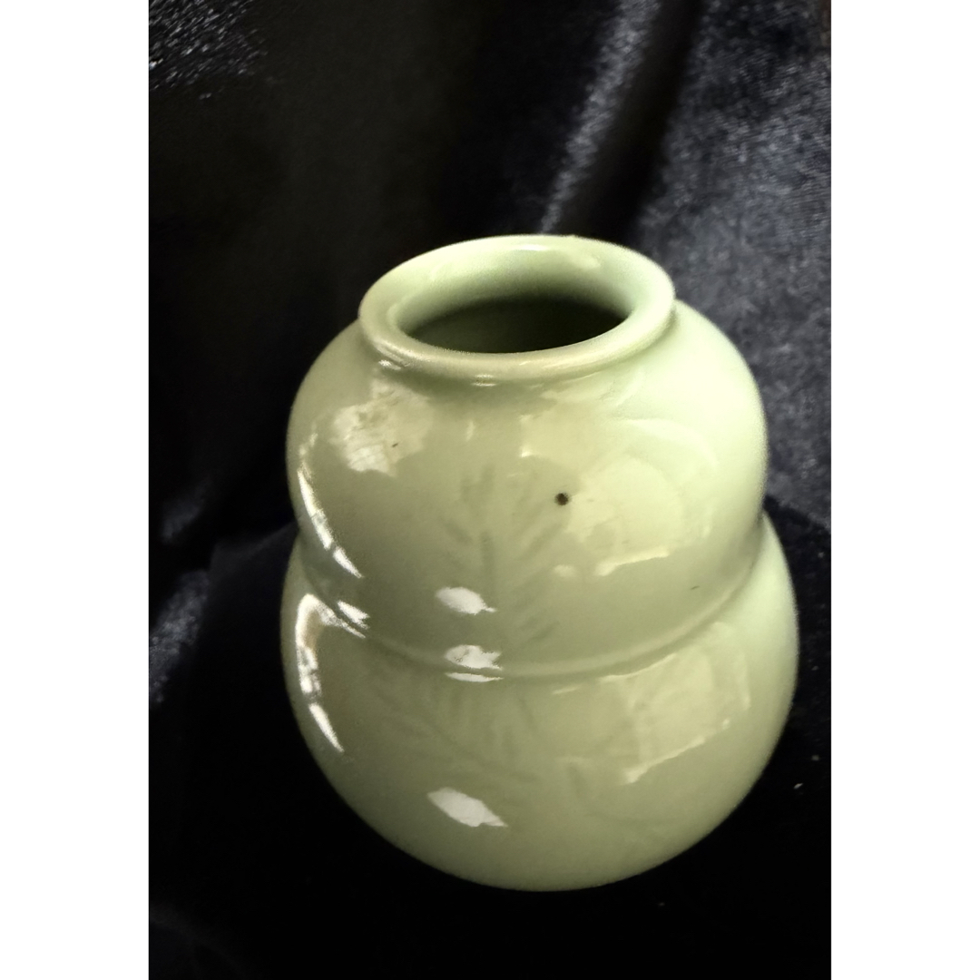 骨董品 李朝陶器アンティーク径2.5cm×高さ5cm整理品現状