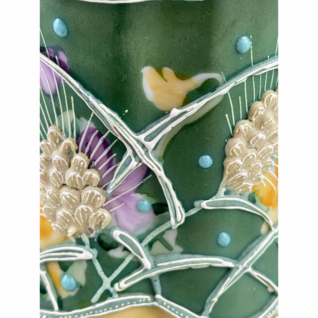 希少】オールドニッポン アールヌーボー 麦図 一陳盛り上げ クリーマー